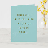 Carte Teal Hook It (Fleur jaune)