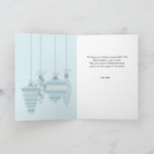Carte Teal Ornaments Christmas (Intérieur)