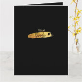 Carte Team Bride feuille d'or Carte pour l'enterr (Fleur jaune)