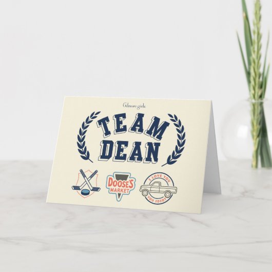 Carte Team Dean Gilmore Girls Design (Devant)