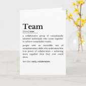 Carte Team Definition – The Power of Collaboration  (Fleur jaune)