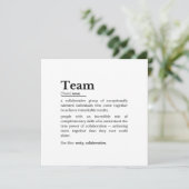 Carte Team Definition – The Power of Collaboration  (Debout devant)