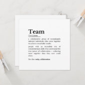 Carte Team Definition – The Power of Collaboration  (Devant/Arrière en situation)