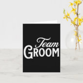 Carte Team Groom Group Bachelor Party 2024 (Fleur jaune)