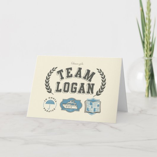 Carte Team Logan Gilmore Girls Design (Devant)