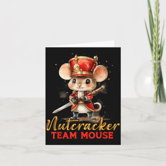 Carte Team Mouse Nutcracker Christmas Dance Pajamas Kids (Devant)