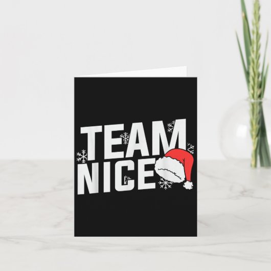 Carte Team Nice Family Christmas Apparel Uni Kids & (Devant)