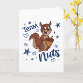 Carte Team Nuts Genre Revey Party Blue Boy (Fleur jaune)