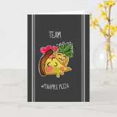 Carte Team Pinapple Pizza (Fleur jaune)
