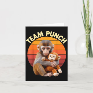 Carte Team Punch Monkey Plush Retro Sun