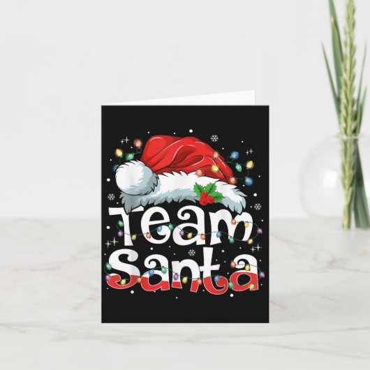 Carte Team Santa Claus Christmas Family Matching Pajama  (Devant)