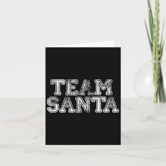 Carte Team Santa T Shirt - Funny Fun Christmas Day Tee  (Devant)