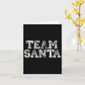 Carte Team Santa T Shirt - Funny Fun Christmas Day Tee  (Fleur jaune)