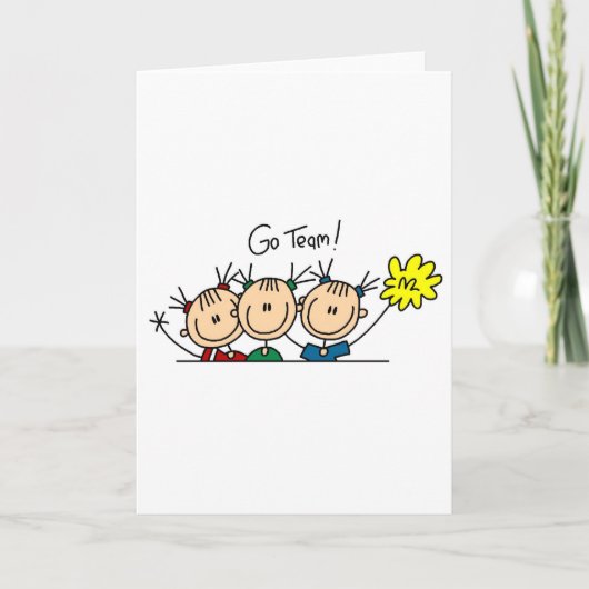 Carte Team Sport Cheerleleader Tshirts et cadeaux (Devant)