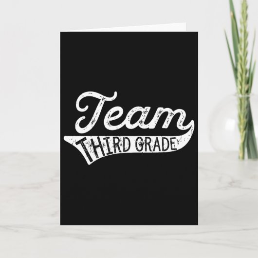 Carte Team Third Grade - Student Teacher Ck To School (Devant)