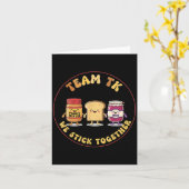 Carte Team Tk We Stick Together Teacher Transitional Kin (Fleur jaune)