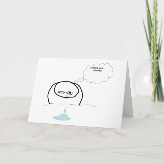 Carte Tear Drops - Vous Manquez (Devant)