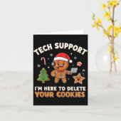 Carte Tech Suprt Christmas Cookies Women Men Funny Chris (Fleur jaune)