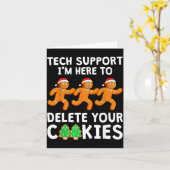 Carte Tech Suprt Christmas Cookies Women Men Funny Chris (Fleur jaune)