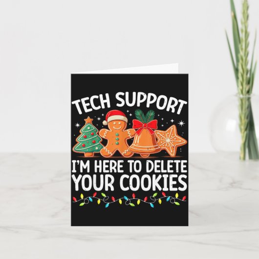 Carte Tech Suprt Christmas Cookies Women Men Funny Chris (Devant)