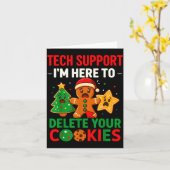 Carte Tech Suprt Here To Delete Cookies Christmas Men Wo (Fleur jaune)