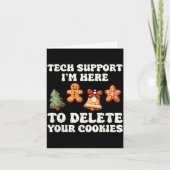 Carte Tech Suprt Here To Delete Cookies Gingerbread Teac (Devant)