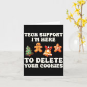 Carte Tech Suprt Here To Delete Cookies Gingerbread Teac (Fleur jaune)