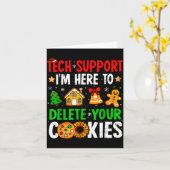 Carte Tech Suprt I'm Here To Delete Your Cookies Gingerb (Fleur jaune)