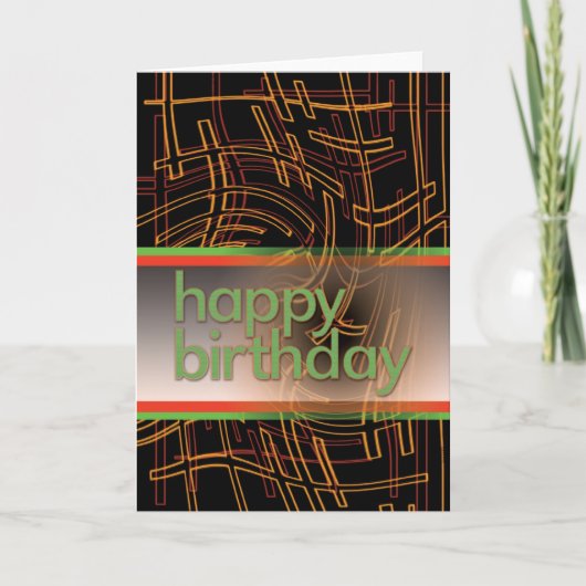 Carte Techie Birthday Card (Devant)