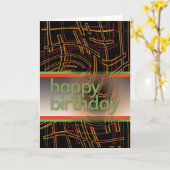 Carte Techie Birthday Card (Fleur jaune)