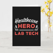 Carte Technician Healthcare Hero Lab Tech (Fleur jaune)