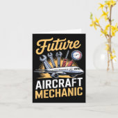 Carte Technicien d'aéronef de maintenance Aéronefs futur (Fleur jaune)