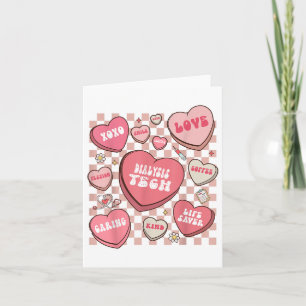 Carte Technicien de dialyse de la Saint-Valentin Cœurs F