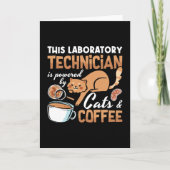 Carte Technicien de laboratoire Cats Coffee Science Lab  (Devant)