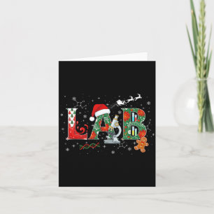 Carte Technicien de laboratoire de Noël de laboratoire S