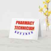 CARTE TECHNICIEN DE PHARMACIE RETRAITÉE (Fleur jaune)