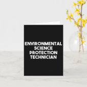 Carte Technicien de protection des sciences de l'environ (Fleur jaune)