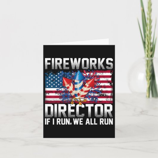 Carte Technicien Directeur de Feu d'Artifice I Vous Cour (Devant)