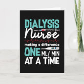 Carte Technicien en dialyse Néphrologie Technique de dia (Devant)