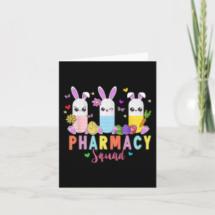Carte Technicien en pharmacie Bunny Jour de Pâques Techn