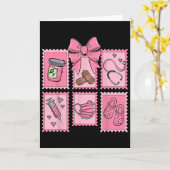 Carte Technicien en pharmacie de la pharmacie Stamp Bow (Fleur jaune)