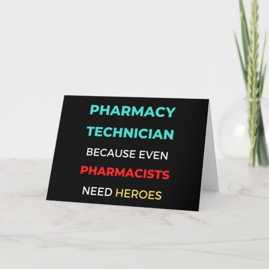 Carte Technicien En Pharmacie Parce Que Même Les Pharmac (Devant)