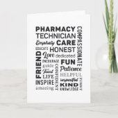 Carte Technicien en pharmacie Tech Médecine Pharmaciste  (Devant)