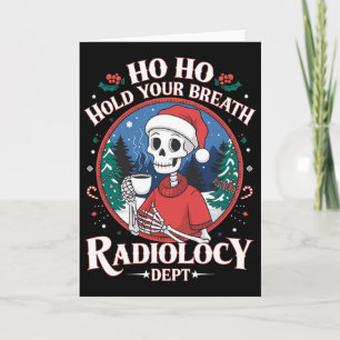 Carte Technicien en radiologie de Noël Squelette Technic