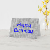 Carte Technicien HappyBirthday (Fleur jaune)