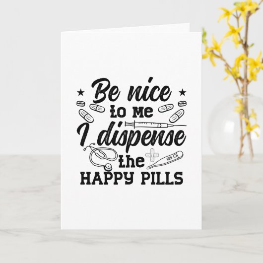 Carte Technicien Pharmaceutique Pharmaciste Tech Soyez G (Fleur jaune)