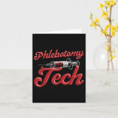 Carte Technicien phlébotomiste technicien en phlébotomie (Fleur jaune)