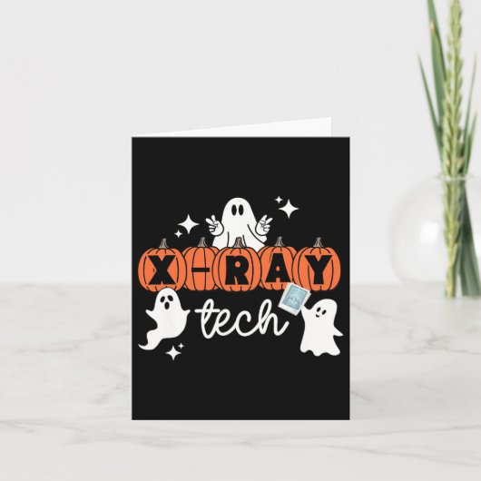 Carte Technicien technique Halloween Squad Xray Citrouil (Devant)