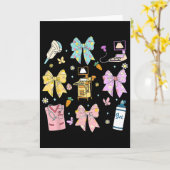Carte Technicienne en échographie Coquette Bow de Pâques (Fleur jaune)