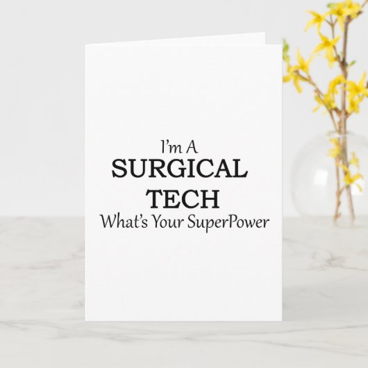 CARTE TECHNIQUE CHIRURGICALE (Fleur jaune)